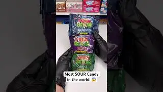 Most SOUR Candy in the world! 😱 #megasourcandy #sour #sourcandy #sourcandychallenge