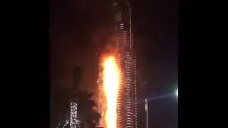 Fire breaks out at The Address hotel, Downtown Dubai.