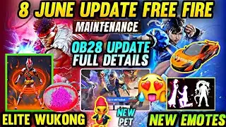 Free Fire OB28 Update Full Details | 8 June New Update Free Fire | Free Fire New Update |OB28 Update