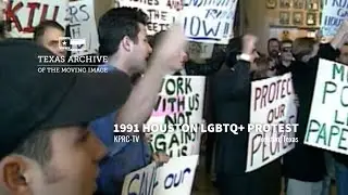 Queer Nation Protests at Houston City Hall (1991)