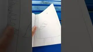 I created drawing of a duck  in a small notepad