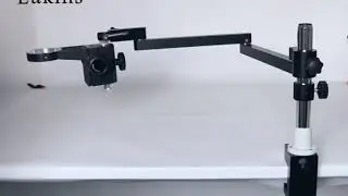 Adjustable Direction Bracket Arm 76mm Microscope Stand For Stereo Trinocular Microscope