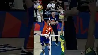 Monster spike by Nimir Abdel-Aziz 😮&zwj;💨🥵 #epicvolleyball #volleyballworld #volleyball