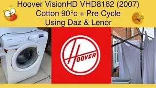 Hoover Vision HD VHF8162 From 2007, Cotton 90°c & Pre Wash