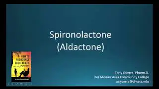 (CC) How to Pronounce spironolactone (Aldactone) Backbuilding Pharmacology