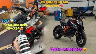 Problem Ho Gai Bike Me 💔 | Shocker Change Karna Pada 😱| 4th service 🫣 total cost 😱