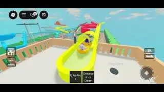 We got stuck in the slide!!!  #monorail  #bloxywaterpark #roblox #robloxedits #robloxgames 