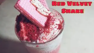 Red velvet shake | Red velvet cake shake #shorts