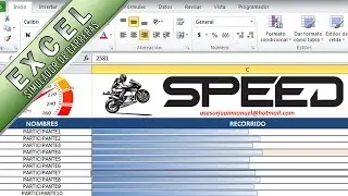 🚀🚩🚫 Simulador de CARRERAS en excel - macros con VBA - asesorjuanmanuel.com - dinámicas grupales