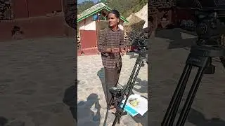 बैठक पाैडेल नयाँ सिरियलमा क्यामेरा पुजा गर्दै #Baithak #vlog