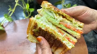 Vegetables sandwich 🥪 | street style vegetable sandwich at home | viral sandwich recipe | home made 