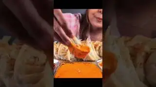 ASMR: Eating dumpling momos🥟with noodles 🍜 momos eating challenge ASMR Mukbang 🤤