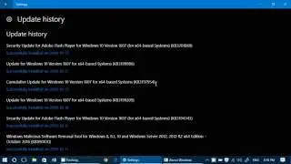 Windows 10 Cumulative updates and security updates October 27th 2016