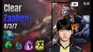 Clear Top Zaahen vs Jax lol KR solo rank Full Game 15.24 | 클리어 자헨 vs 잭스