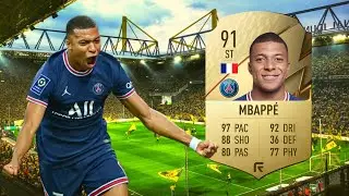 FIFA 22: KYLIAN MBAPPE 91 PLAYER REVIEW | #FIFA22 ULTIMATE TEAM