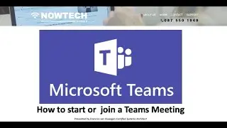 How to start and join a Teams Meeting