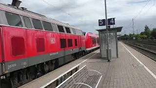 DB 218 494-3 mit ET 490 013-0 - Ausfahrt in Schwarzenbek - In Richtung Hamburg