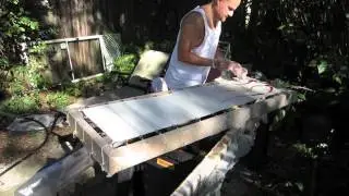 Creation of Hand-Painted Silk for Icarus Ascends by artist John Carollo