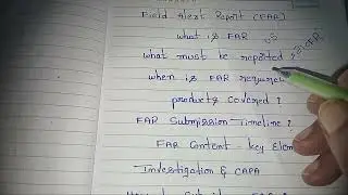 Field Alert Report (FAR) &ndash; Basic Introduction | US FDA @@Pharma_Explained-j1i 