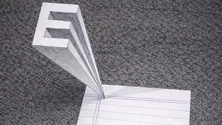 BEGINNER ART 🎨 E #art #drawing #3dart 