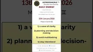 Daily Energy Update | Moon in Gemini ♊ | Jan 13, 2026 | AstroPrinciple