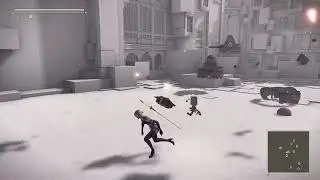 NieR:Automata - The Copied City Invisible Wall Blocking The Church