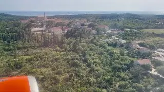 EasyJet landing on Runway 29 at Dubrovnik