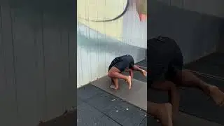 Frogstand to headstand to handstand
