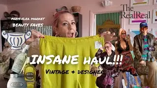 Huge Secondhand Haul! The RealReal Finds, Thrifted Fashion, Paris Flea Market Decor & Beauty Faves