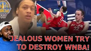 SALTY WNBA Players SHUTDOWN Press Conference After Confronted On Trying To HURT Caitlin Clark