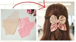 FAST & EASY: Sew TWO-Fabric Hair Bows for Selling! 💰 Beginner Sewing Tutorial