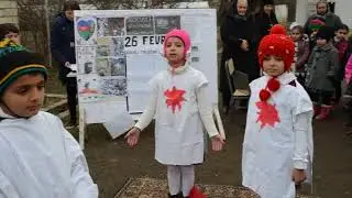 Xacmaz rayon Padar kend mektebinin Xocali soyqirimi sehnesi
