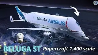 [PAPERCRAFT] BELUGA ST || AIRBUS BELUGA || F-GSTA || 1:400 Scale ||