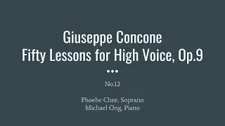 G.Concone 50, Op.9, No.12 (High Voice)