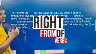 right form of verb