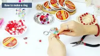 Make a Red Gem Stainless Steel Ring with FIVEIZERO Wire | Jewelry DIY Tutorial