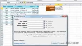 Funci&oacute;n BUSCARV en Excel