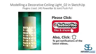 Sketchup Modelling a Decorative Ceiling Light_02.