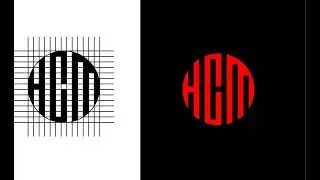 Create HAM Unique Logo Using One Grid | Illustrator Logo Design Tutorial