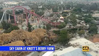 Sky Cabin attraction at Knotts Berry Farm in 4K UHD (November 2022)