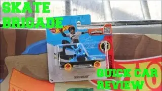 Skate Brigade Steve Caballero Skateboard Quick Car Review!! PLUS Track Test -Hot Wheels Playaz