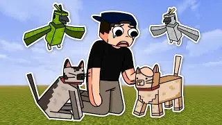 EU ABANDONEI OS MEUS ANIMAIS NO MINECRAFT