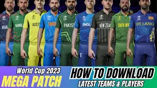 Cricket 19 Offline Patch - World Cup 2023 Teams Download - Cricket 19 Mega Patch simple & easy steps