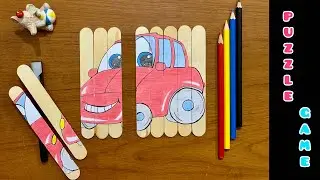 How to Create an Epic Puzzle Game out of Ice Cream Sticks! DIY Puzzle Game | Daily Art