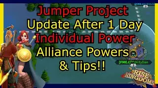 Jumper Project Update After 1 Day [Rise of Kingdoms]