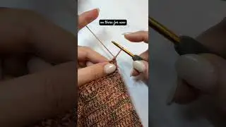 Chainless starting double crochet for nice, clean edges #crochet #howto #moderncrochet #handmade