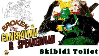 How To Draw titan Cameraman & Speakerman Easily | Skibidi Toilet | Step By Step Drawing  Tutorial 😍