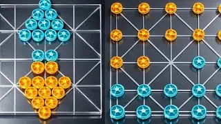 How to play 12 beads village style game  || 2 player mind game || learn to play