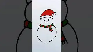 Drawing A Snowman | Easy Drawings For Kids