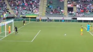 Mike Havenaar penalty miss ADO Den Haag - Heracles Almelo 1-1
